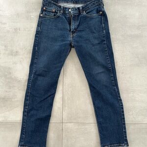 Levi's Dark Blue Straight Jeans for Men